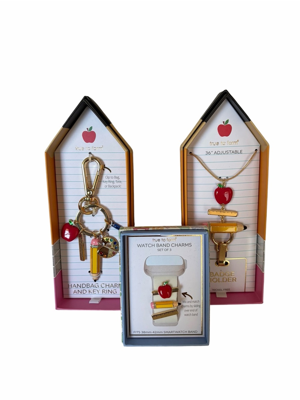 True to Form Teacher Lanyard, Keychain and Smartwatch CHARM GIFT SET